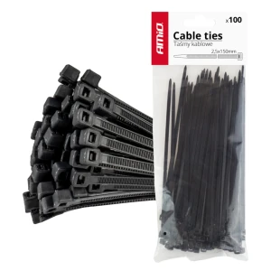 02151 coliere de fixare negre amio 2,5x150 mm, 100 buc. Thumbnail 2