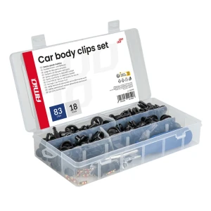 04740 set mic de clipsuri și pini auto cu unelte, 83+18 buc.