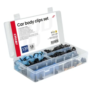 04741 set mic de clipsuri și pini auto cu unelte, 148 buc.
