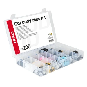 04739 set mediu de clipsuri și pini auto, 200 buc.