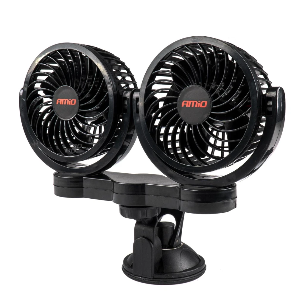03010 ventilator auto amio pro dublu, 4’, cu ventuză, 12v, 2 viteze 2