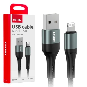 03913 cablu usb la lightning 3a 100cm fulllink