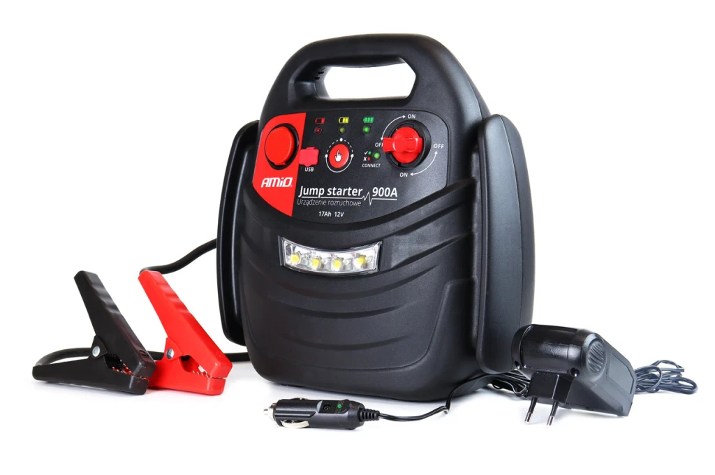 02523 электрический стартер 12v 17ah 900a 4in1 js01 2