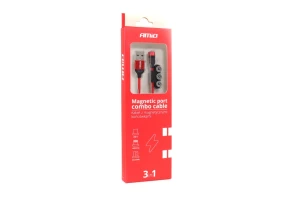 02522 комбинированный кабель с магнитным разъемом lightning/usb c/micro usb cu port magnetic 1m uc-08