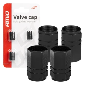 02237 capace de supape din aluminiu negru 4 buc Thumbnail 2