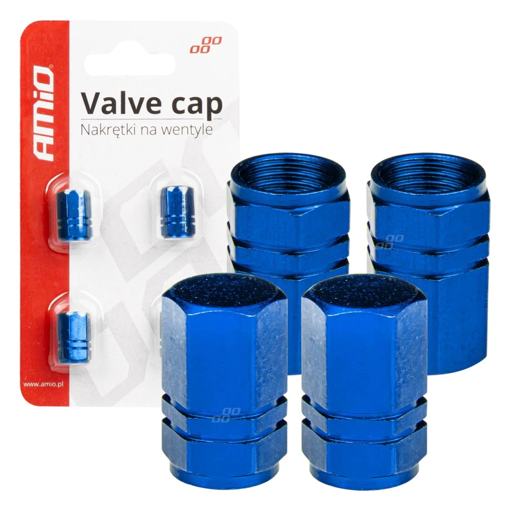 02239 capace de supape din aluminiu blue 4 buc 2
