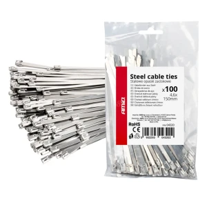 04320 legaturi metalice din otel inoxidabi 4,6 х 150mm 100 buc Thumbnail 2