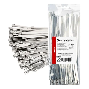 04322 legaturi metalice din otel inoxidabil 4,6 х 250mm 100 buc