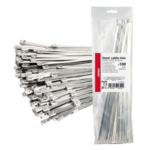 04324 legaturi metalice din otel inoxidabi 4,6 х 350mm 100 buc