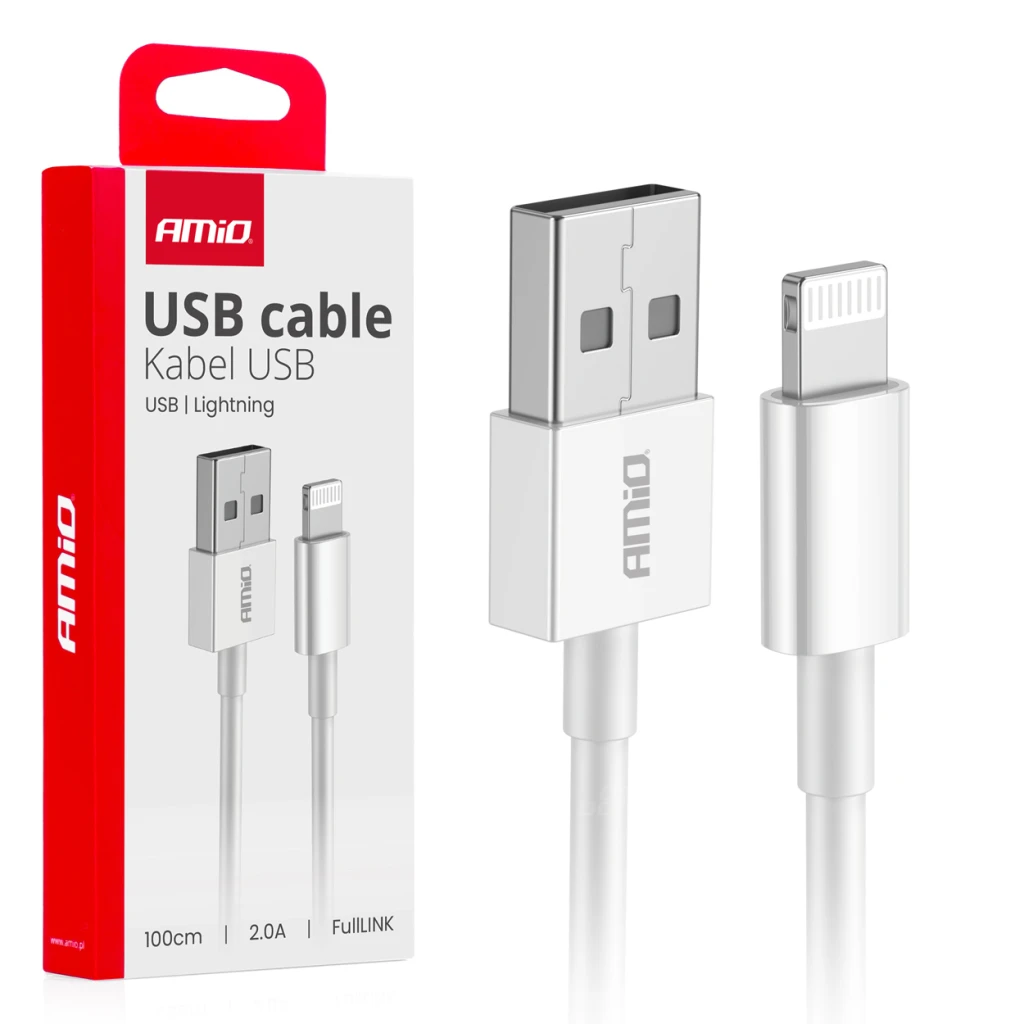 03895 cablu de incarcare  usb-a to iph 2 а, 100 см fulllink model x109 2