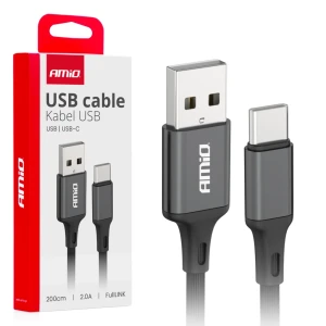 03900 зарядный кабель usb-a—to type-c 2 а, 200 см fulllink