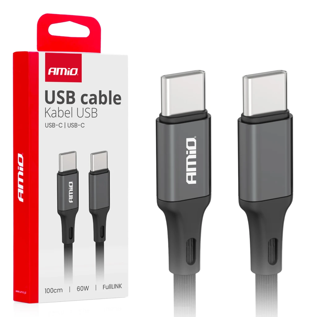 03902 cablu de incarcare usb-c—to type-c 60 вт, 100 см fulllink 2