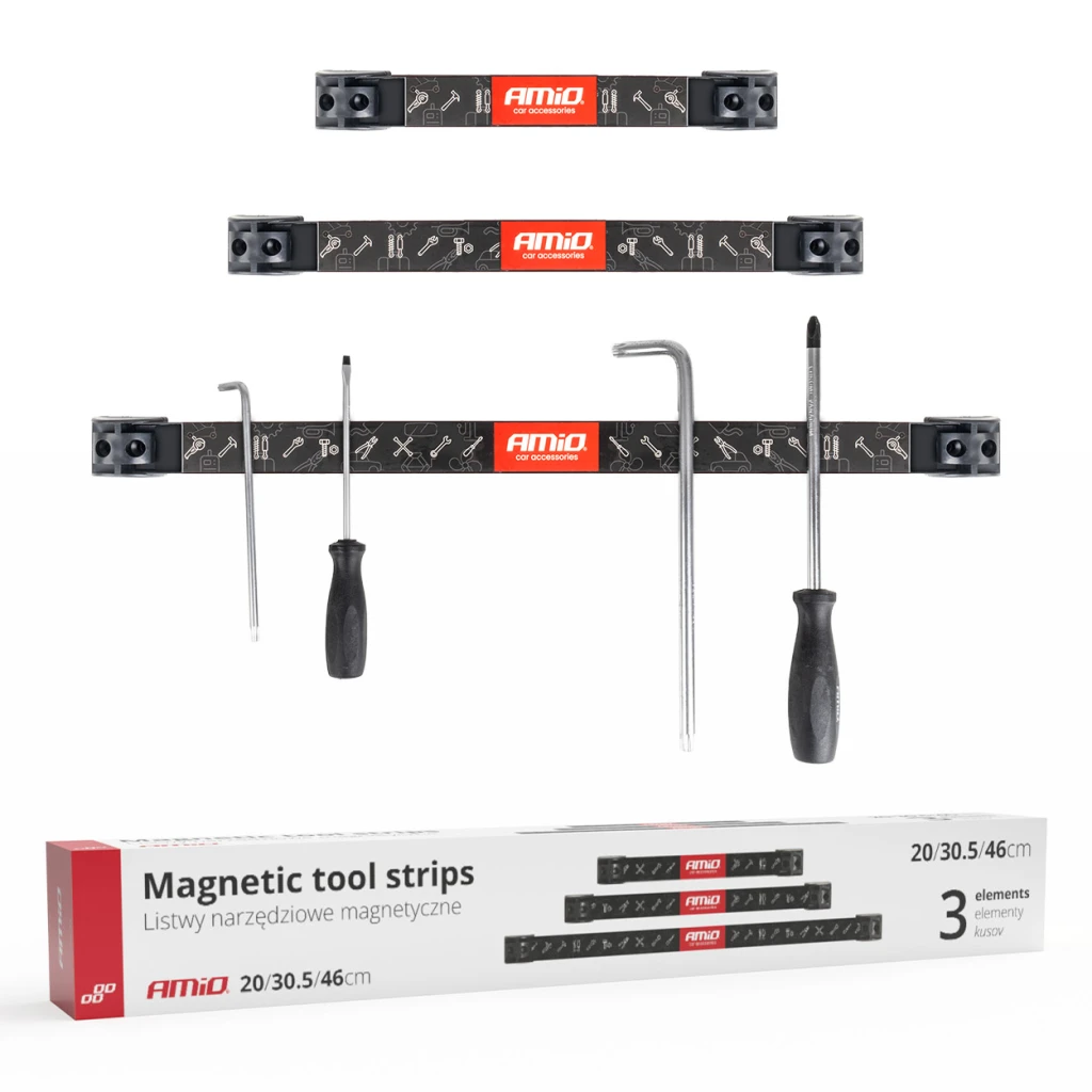 04263 set benzi magnetice pentru suporturi de scule 1x20cm 1x30,5cm 1x46cm/ 2