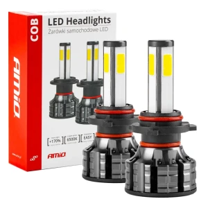 02847 светодиодные фары led cob 4 side seria hb4
