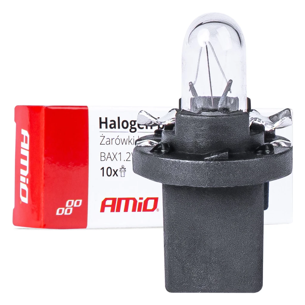 03371 bec cu halogen 1buc b8.5d 12v 8.5w bax1.2w alb 2