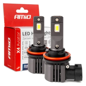 03765 светодиодные лампы led серии x4 aviator h8 h9 h11 h16 6050k max 44w