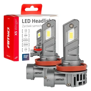03947 светодиодные лампы led серии x5 winger h8 h9 h11 6000k max 50w