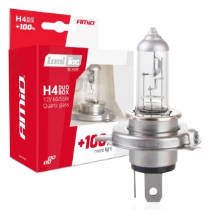 01402 галогенные лампы h4 12v 60/55w lumitec silver +100% duo