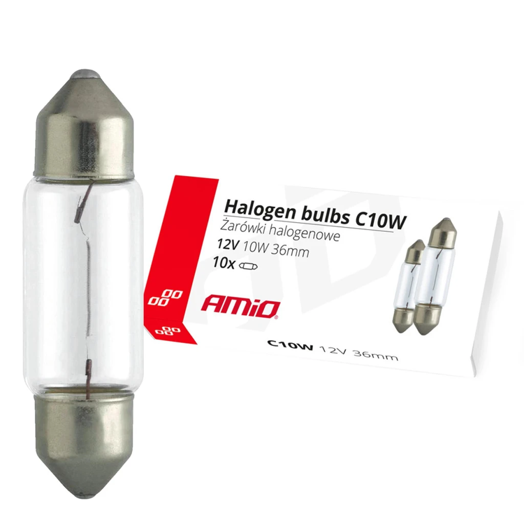 02556 bec halogen 1buc/ c10w festoon sv 8.5-8 36mm 12v 2