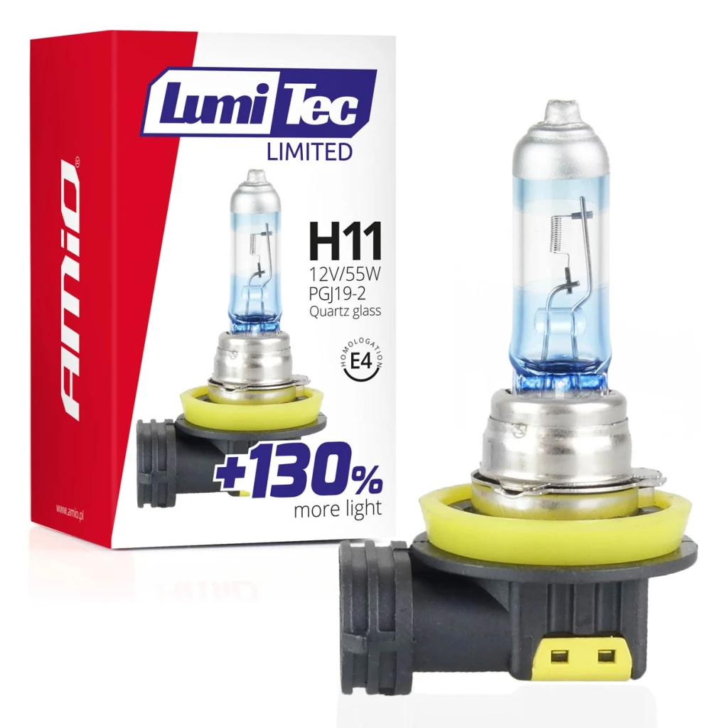 02134 галогенная лампа h11 12v/55w lumitec limited +130% 2