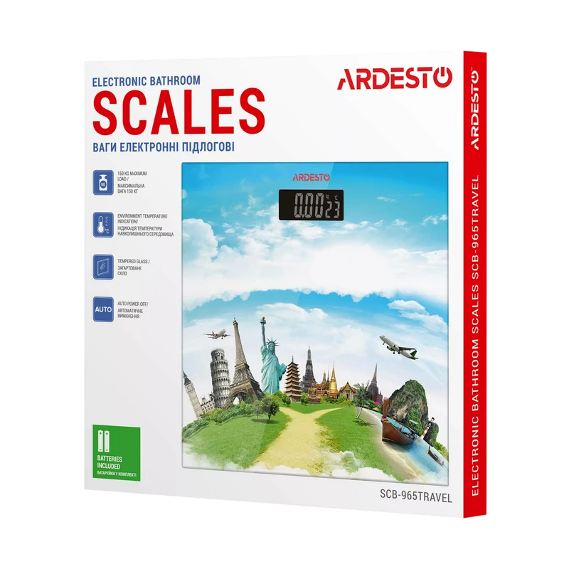 Cântar de podea ardesto scb-965travel, multicolor 3