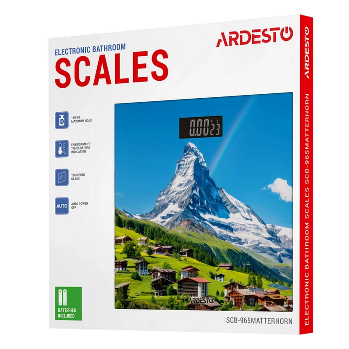 Cântar de podea ardesto scb-965matterhorn, multicolor 3