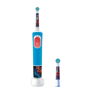Periuță de dinți electrică braun kids pro spiderman brush head, albastru