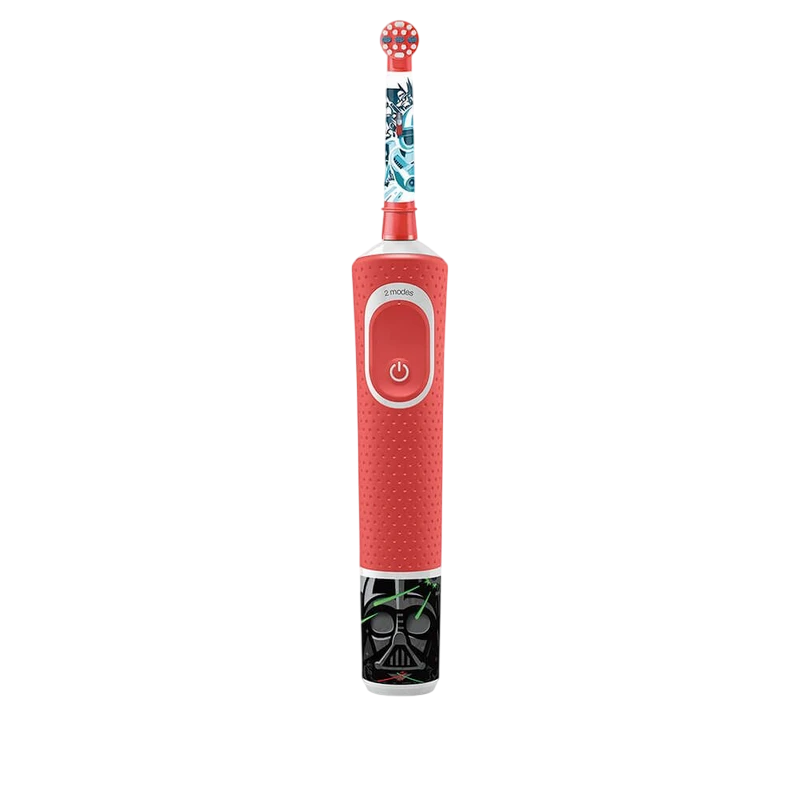 Электрическая зубная щетка braun kids d100 starwars, красный 4