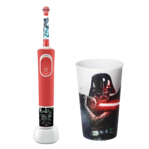 Электрическая зубная щетка braun kids d100 starwars, красный Thumbnail 2