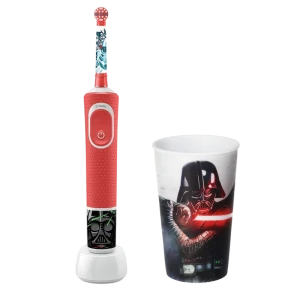 Periuță de dinți electrică braun kids d100 starwars, roșu