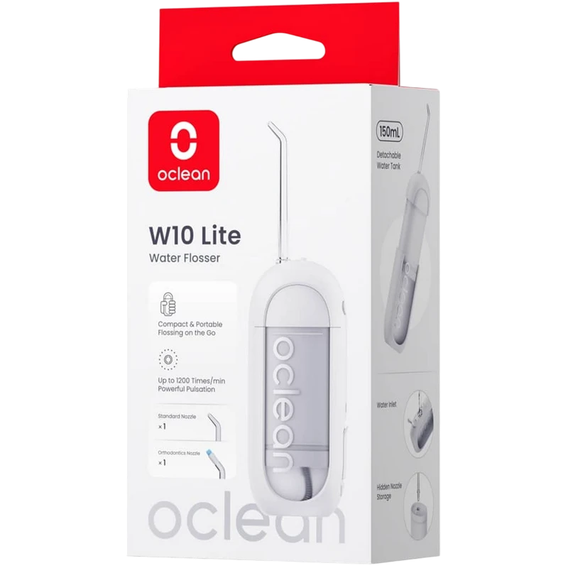 Ирригатор для полости рта oclean w10 lite, белый 4