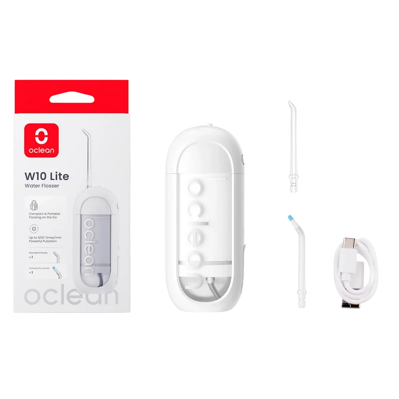 Ирригатор для полости рта oclean w10 lite, белый 7