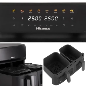 Friteuză cu aer cald hisense haf2700dcd, negru Thumbnail 4