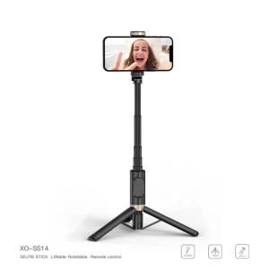 Xo ss14 — selfie stick bluetooth cu trepied integrat și întărit (corp din aluminiu) 72 cm