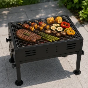 Многофункциональный набор для гриля и жарки 2-в-1 m2in1bbqgrs Thumbnail 4