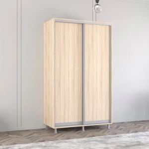 Dulap aron-p uși glisante din pal (140x60x200h cm) sonoma