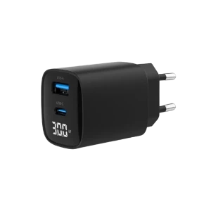 Зарядное устройство gembird ta-uc-pdqc30lcd-bk-01, 30вт, чёрный