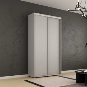 Dulap compact uși glisante pal (120x45x220h cm) grey