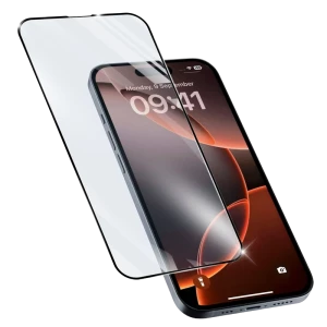 Sticlă de protecție Cellularline Impact Glass Capsule - iPhone 16 Pro, Negru