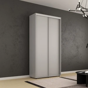 Dulap compact uși glisante pal (130x45x220h cm) grey