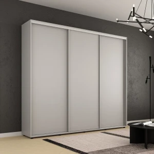 Dulap compact uși glisante pal (250x45x230h cm) grey