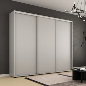 Шкаф компакт с раздвижными дверями лдсп (270x45x220h см) серый