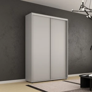 Dulap compact uși glisante pal fără ornament (150x45x220h cm) grey
