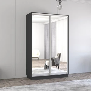 Dulap fox uși glisante din oglinzi (150x60x200h cm) anthracite