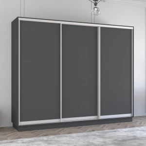 Dulap fox uși glisante din pal (310x60x200h cm) anthracite