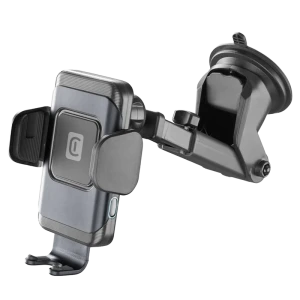 Автомобильный держатель cellularline hug dual pro 15w, чёрный