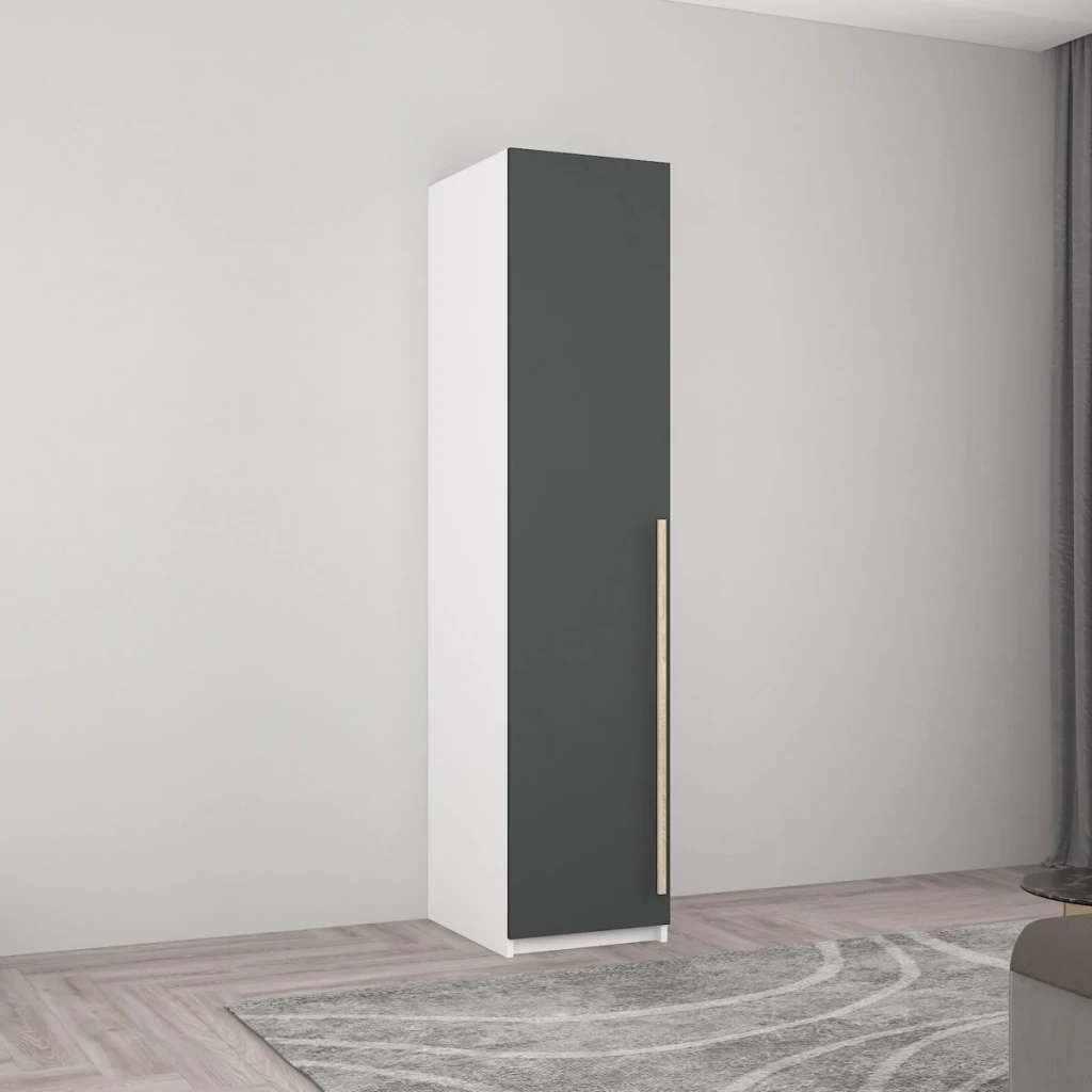 Dulap smart-home 0.50x0.56x2.0h m. cu polițe alb/anthracite 2