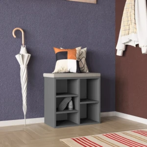Tumba pentru incaltaminte aspect (54x30x48h cm) anthracite