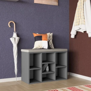 Tumba pentru incaltaminte aspect (79x30x48h cm) anthracite