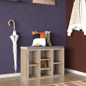 Tumba pentru incaltaminte aspect (79x30x48h cm) sonoma